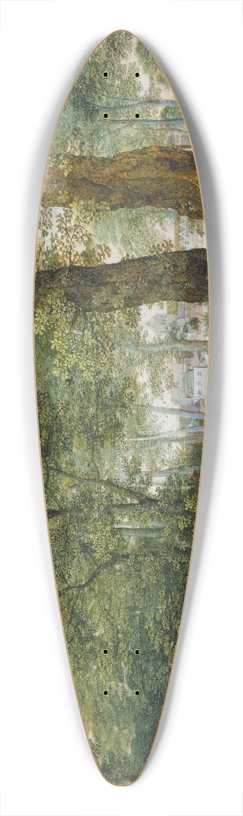 Lucas van Valckenborch - Animals Grazing beneath Trees 39.3 inch art pintail longboard deck