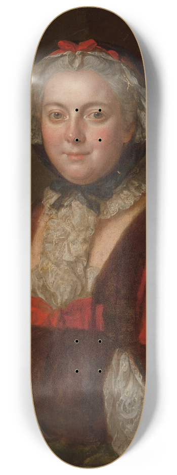 Circle of Franois Hubert Drouais - Portrait of Marie Leczinska, Queen of France 8.25 inch art skate deck