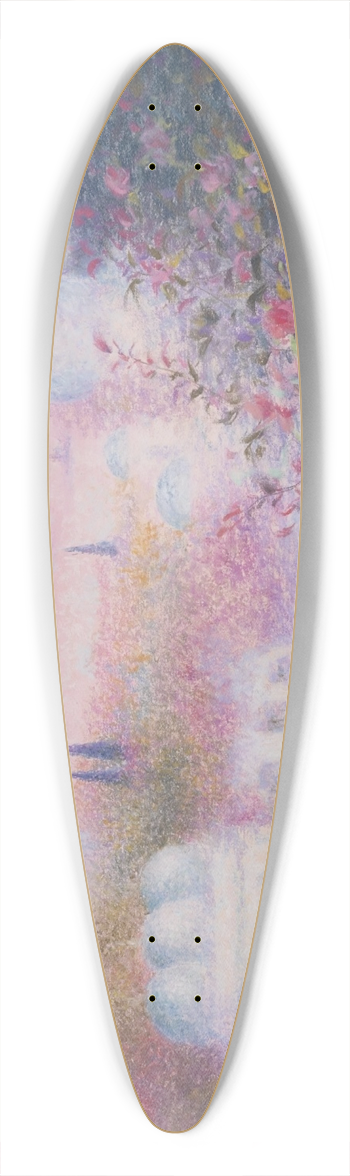 Lucien Lvy-Dhurmer - Les Roses dIspahan 39.3 inch art pintail longboard deck