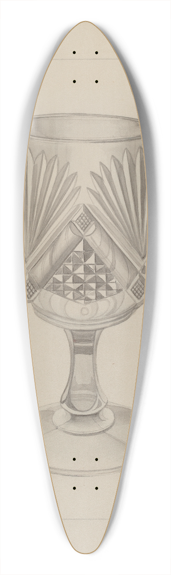 Ludmilla Calderon - Molded Water Glass 39.3 inch art pintail longboard deck