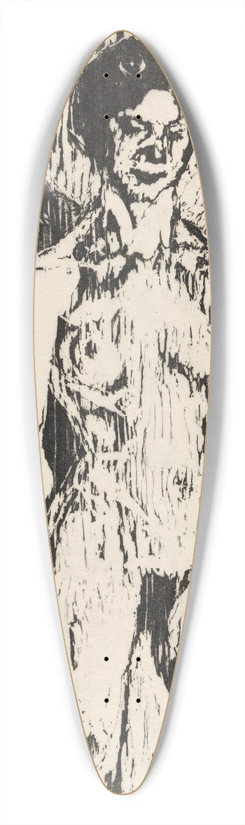 Ludvig Karsten - Nude 39.3 inch art pintail longboard deck
