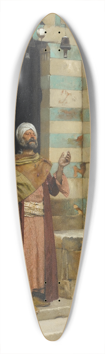 Ludwig Deutsch - At the door of the mosque 39.3 inch art pintail longboard deck