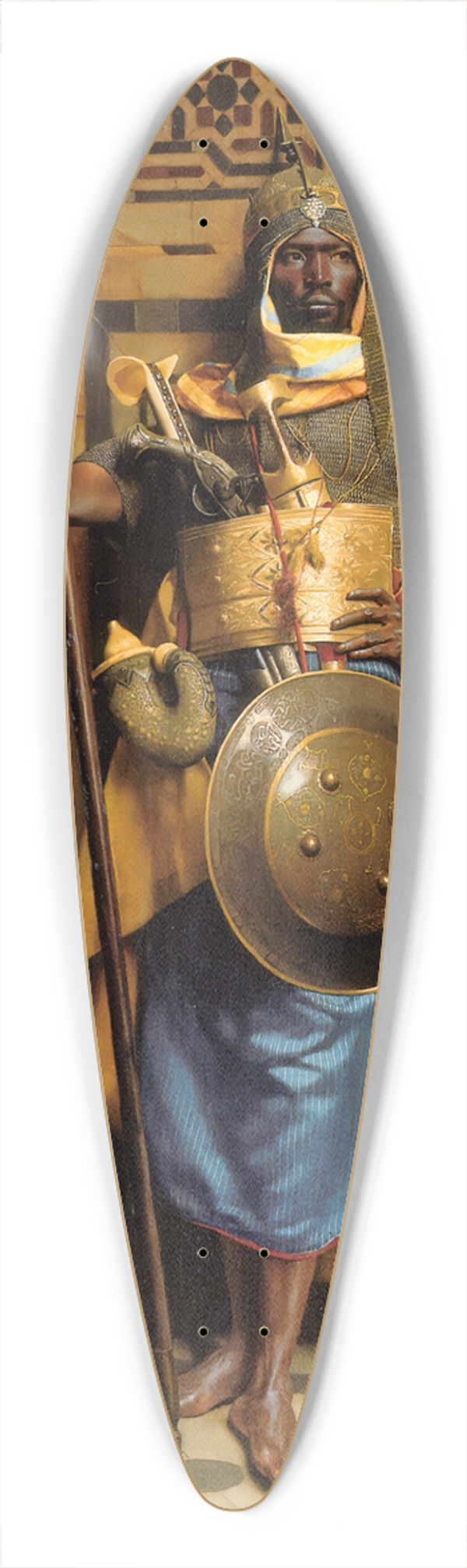 Ludwig Deutsch - Le Garde Maure 39.3 inch art pintail longboard deck