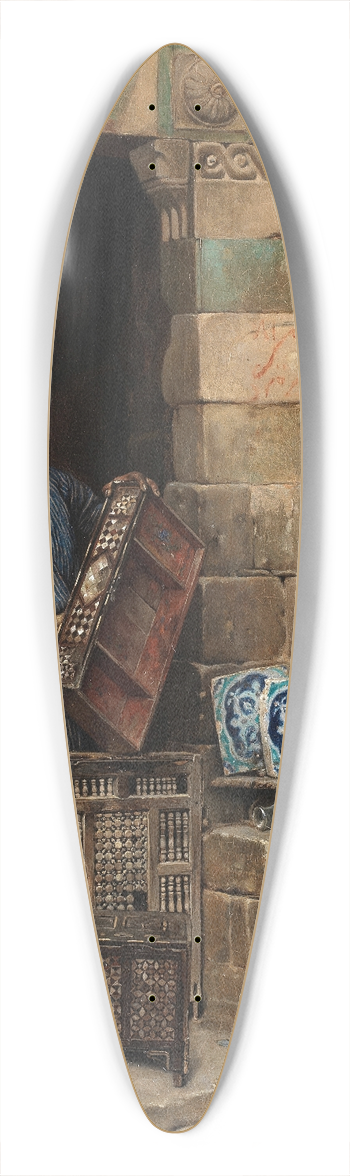 Ludwig Deutsch - The Woodworker 39.3 inch art pintail longboard deck