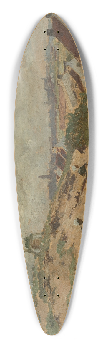 Ludwig Dill - Hollndische Dnenlandschaft 39.3 inch art pintail longboard deck