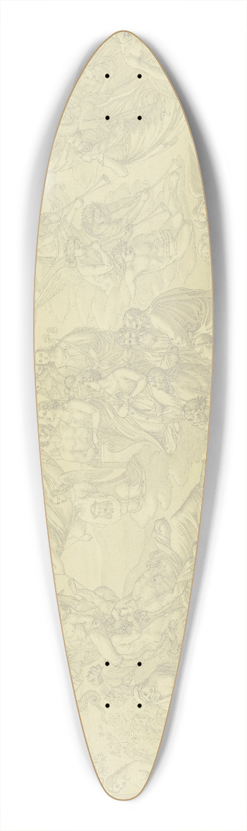 Ludwig Emil Grimm - Victory over death 39.3 inch art pintail longboard deck