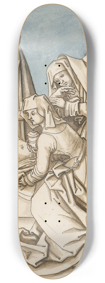Circle Of Hans Holbein The Elder - The Entombment of Christ 8.25 inch art skate deck