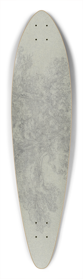 Ludwig Metz - Tree 39.3 inch art pintail longboard deck