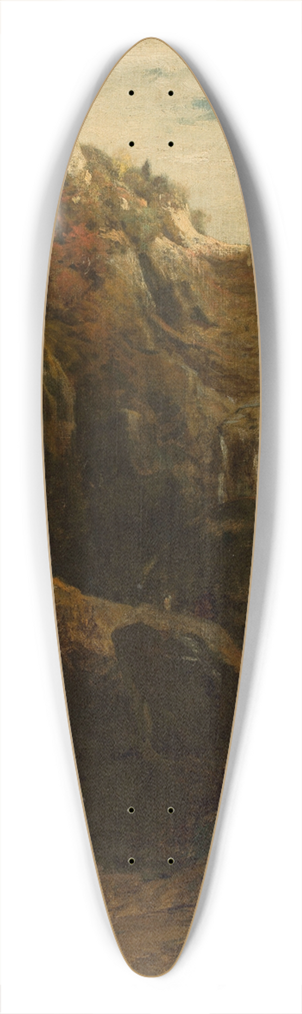 Ludwig Willroider - Waterfall 39.3 inch art pintail longboard deck