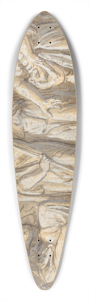 Luigi Ademollo - Moses and Aaron before Pharaoh, with the Rods Turned into Serpents 39.3 inch art pintail longboard deck