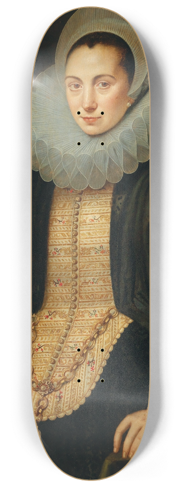 Circle of Jan Anthonisz. van Ravesteyn - Portrait Of A Young Lady 8.25 inch art skate deck