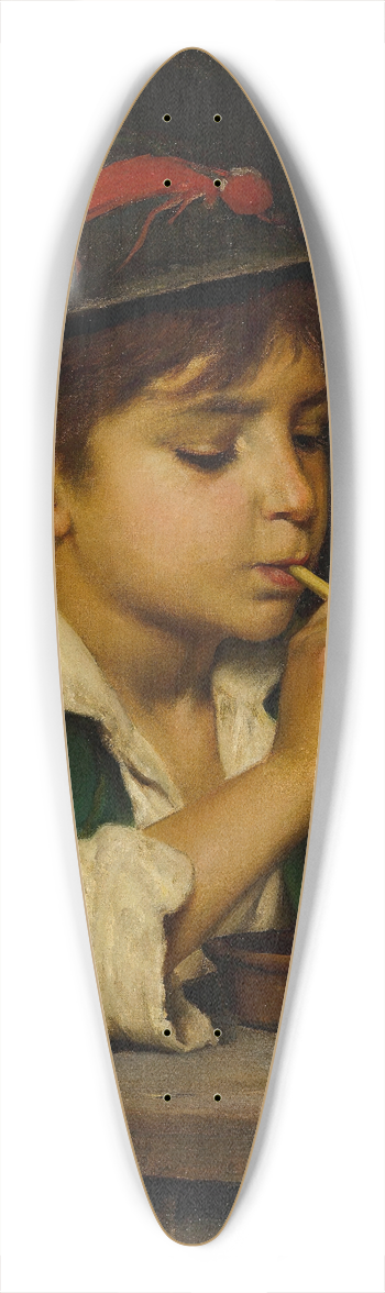 Luigi Bechi - Blowing Bubbles 39.3 inch art pintail longboard deck