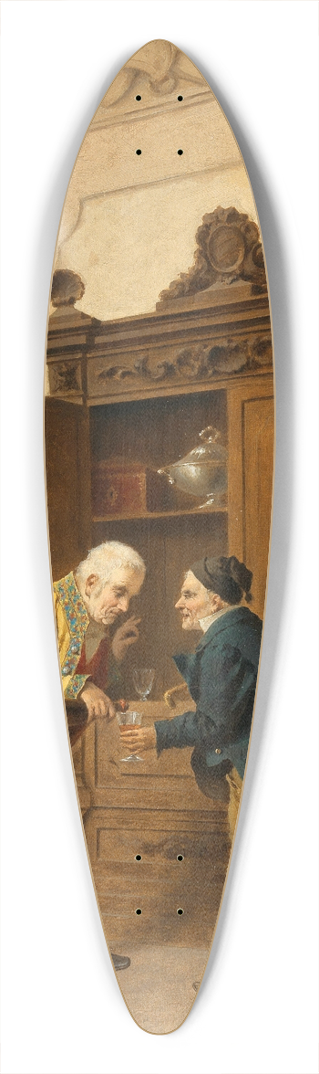 Luigi Crosio - Cheers! 39.3 inch art pintail longboard deck