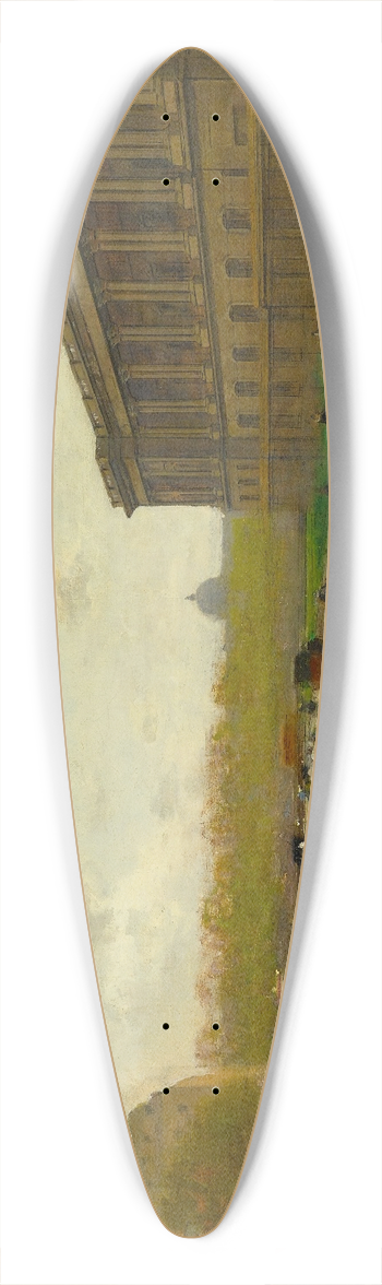 Luigi Loir - Le Louvre, Paris 39.3 inch art pintail longboard deck