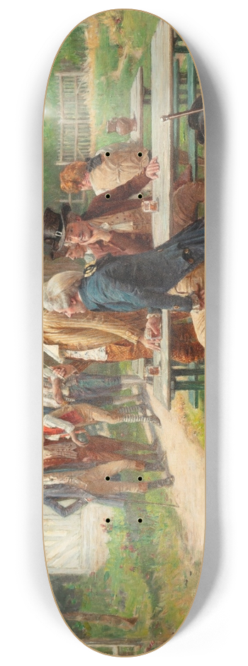 Adrien Moreau - The boule players 8.25 inch art skate deck
