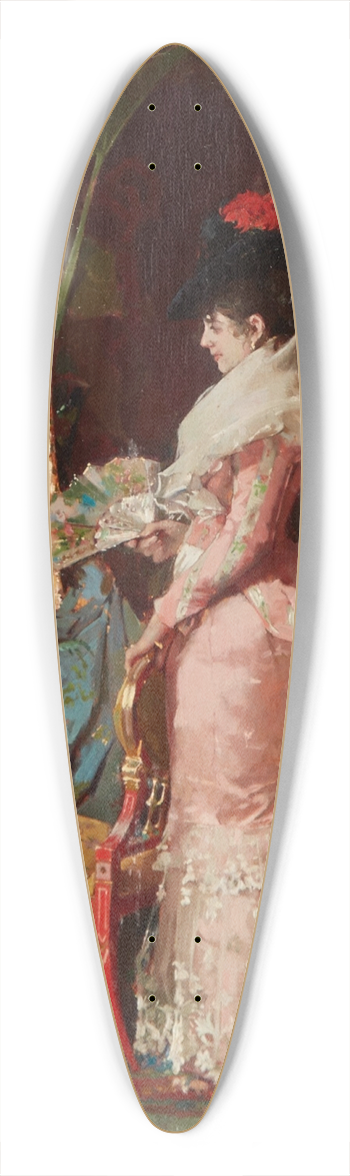 Luis lvarez Catal - An Astute Buyer 39.3 inch art pintail longboard deck