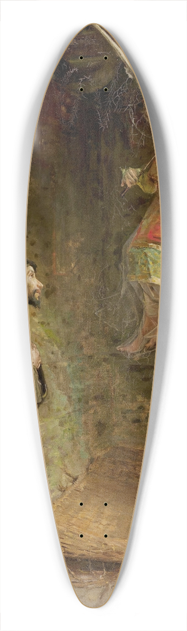 Luis Menndez Pidal - Visin de San Francisco de Ass 39.3 inch art pintail longboard deck