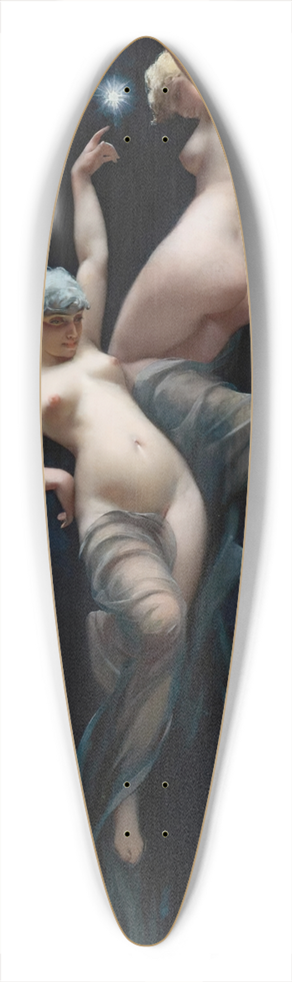 Luis Ricardo Falero - Moonlit beauties 39.3 inch art pintail longboard deck