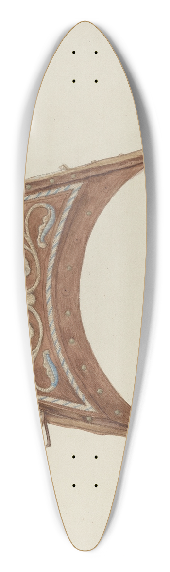 Lyman Young - Leather Purse Top 39.3 inch art pintail longboard deck