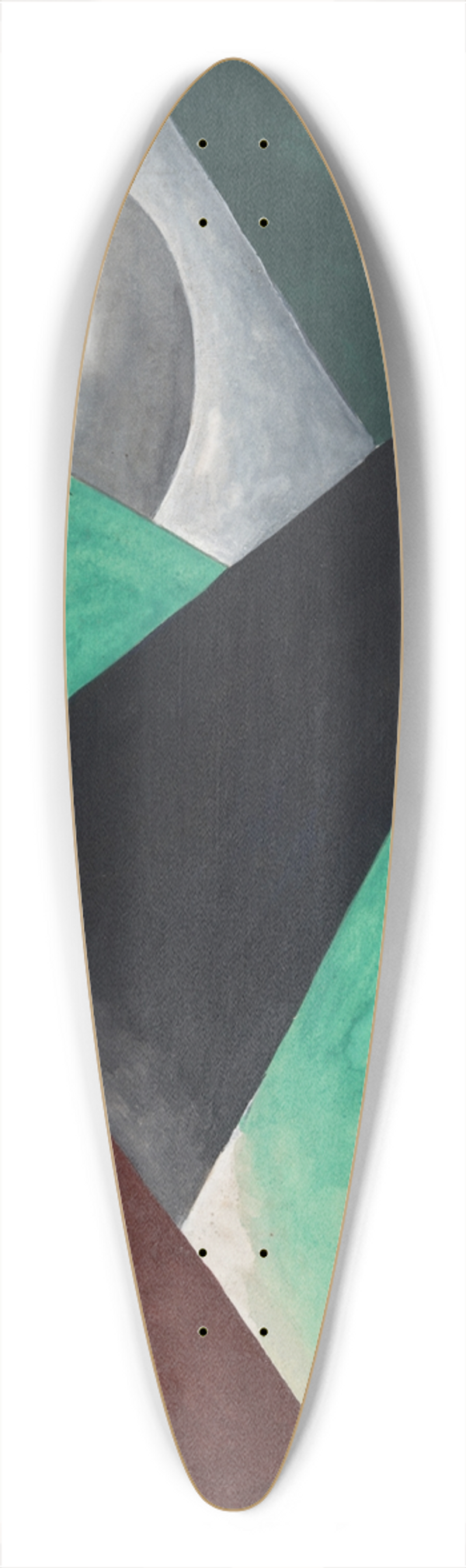 Lyubov Popova - PainterlyArchitectonic 39.3 inch art pintail longboard deck