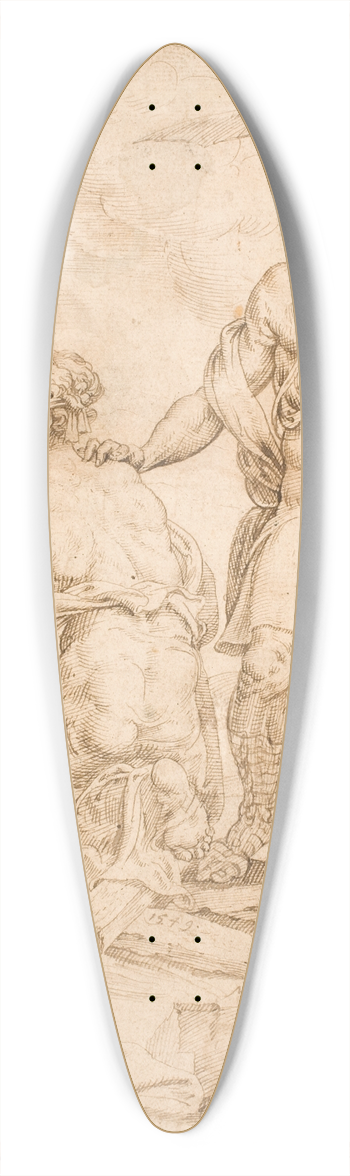 Maarten Van Heemskerck - Abrahams offer 39.3 inch art pintail longboard deck