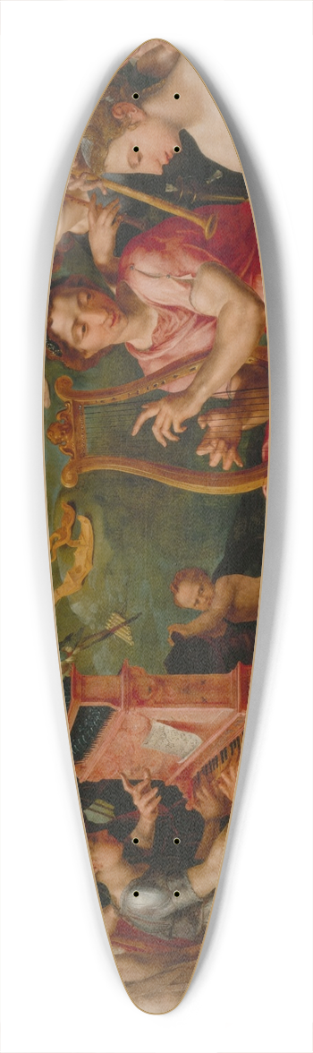 Maarten Van Heemskerck - Apollo and the Muses 39.3 inch art pintail longboard deck
