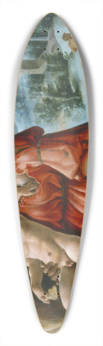 Maarten Van Heemskerck - The Rest on the Flight into Egypt 39.3 inch art pintail longboard deck