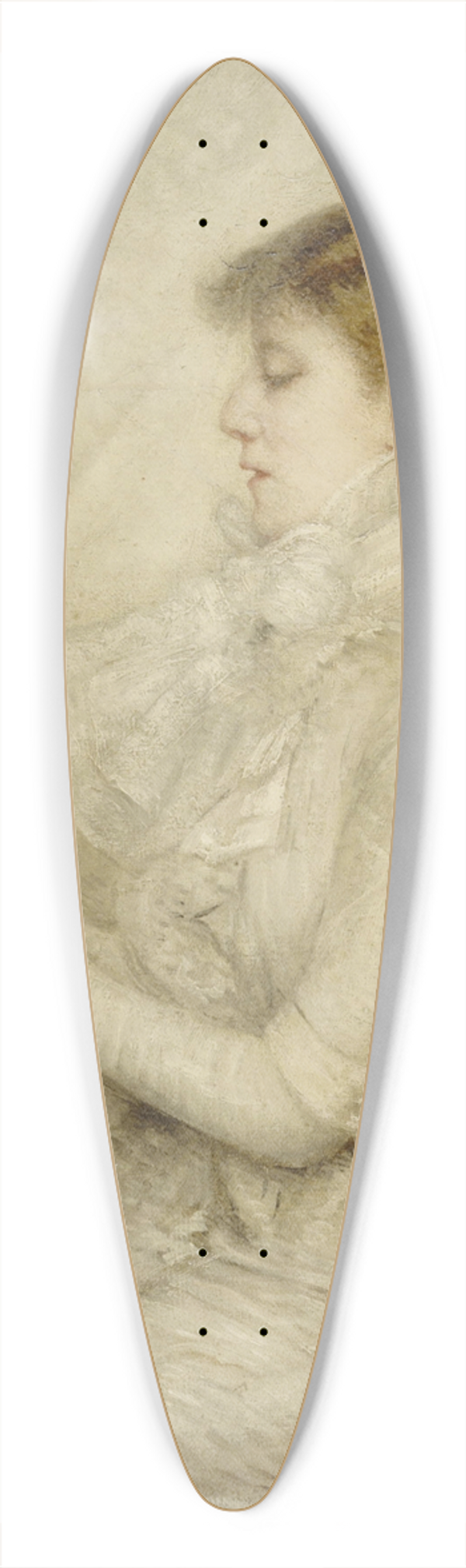 Madeleine Cartailhac - Portrait de Sarah Bernhardt (1844-1923), artiste dramatique. 39.3 inch art pintail longboard deck