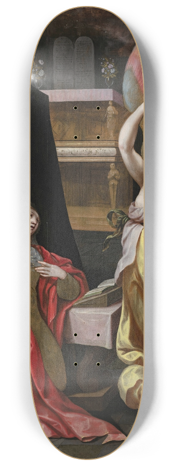Circle Of Maerten De Vos - The Annunciation 8.25 inch art skate deck
