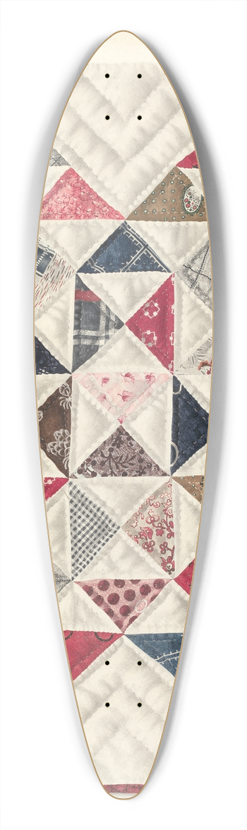 Mae A. Clarke - Patchwork Quilt 39.3 inch art pintail longboard deck