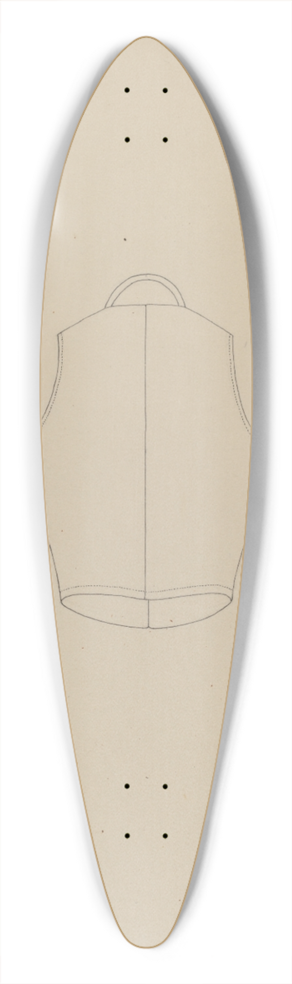 Mae A. Clarke - Waistcoat 39.3 inch art pintail longboard deck