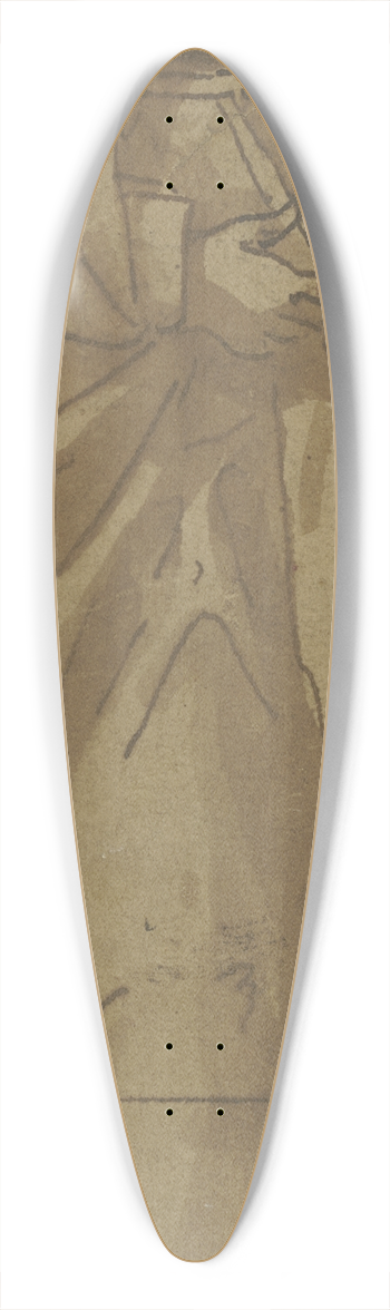 Maerten De Vos - Die Heilige Klara von Assisi 39.3 inch art pintail longboard deck