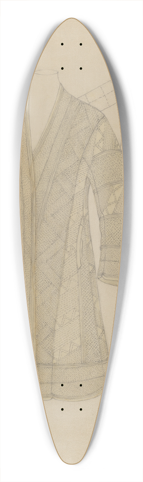 Mae Szilvasy - Coat 39.3 inch art pintail longboard deck