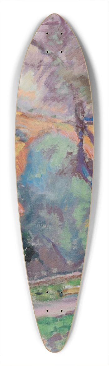 Magnus Enckell - Park View from San Remo 39.3 inch art pintail longboard deck