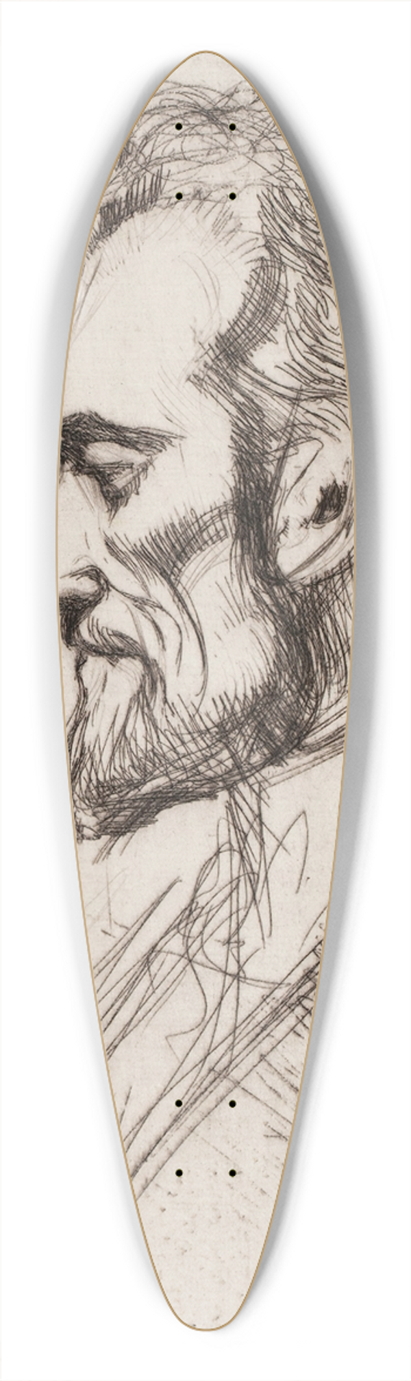 Magnus Enckell - Robert Kajanus in Profile 39.3 inch art pintail longboard deck