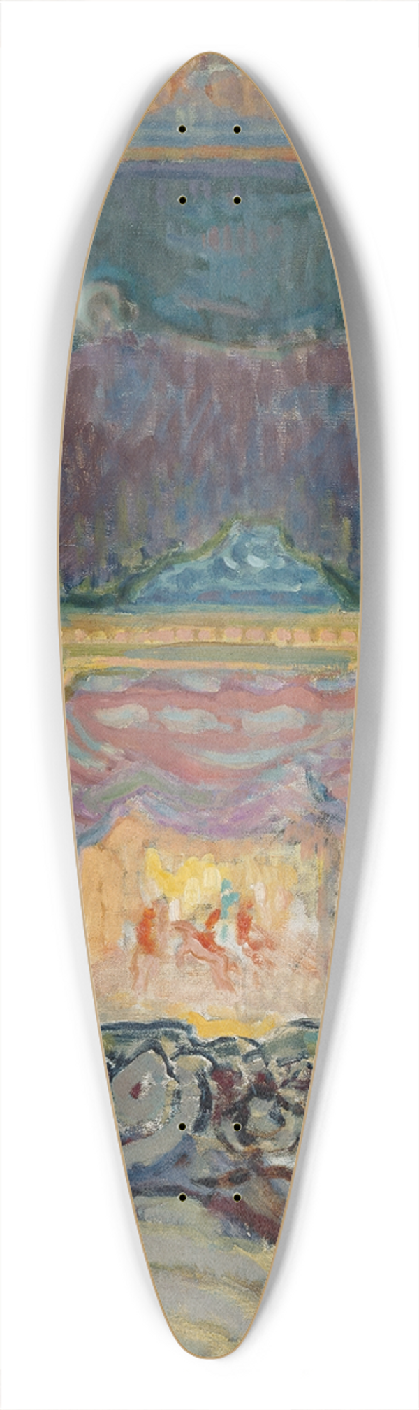 Magnus Enckell - The Variety Theatre in Paris 39.3 inch art pintail longboard deck
