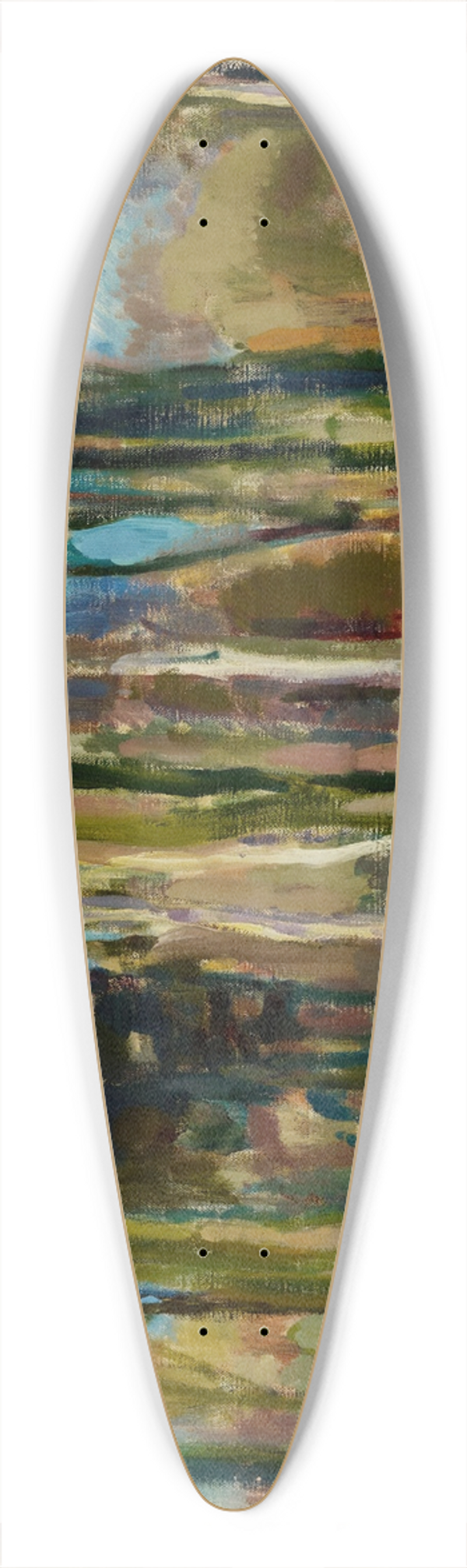 Magnus Enckell - View from Kaivopuisto 39.3 inch art pintail longboard deck