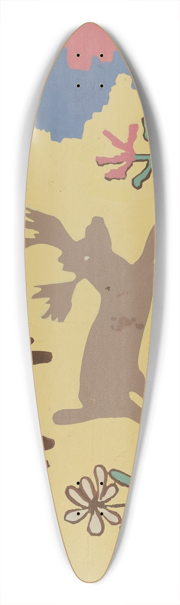 Majel G. Claflin - Bedspread 39.3 inch art pintail longboard deck