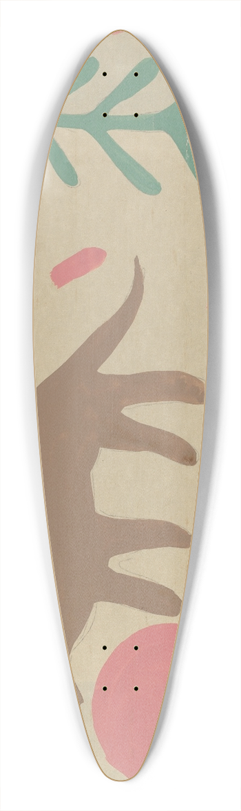 Majel G. Claflin - Bedspread 39.3 inch art pintail longboard deck