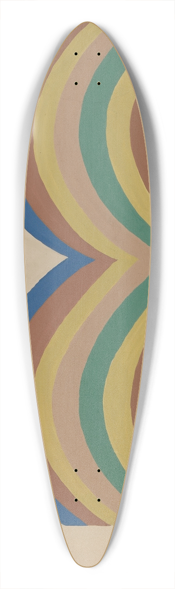 Majel G. Claflin - Colcha 39.3 inch art pintail longboard deck