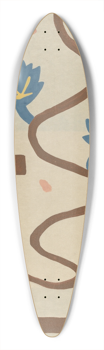 Majel G. Claflin - Colcha 39.3 inch art pintail longboard deck