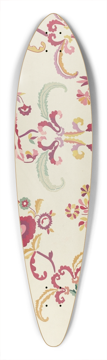 Majel G. Claflin - Embroidery from Bedspread 39.3 inch art pintail longboard deck