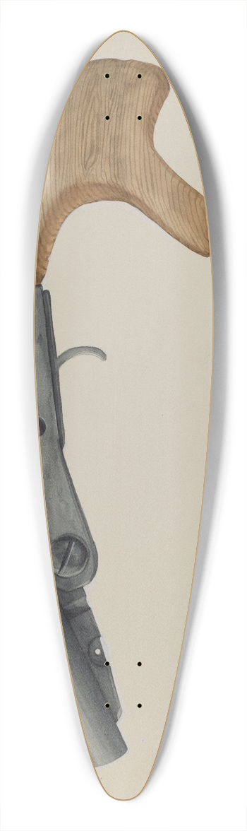 Majel G. Claflin - Gun 39.3 inch art pintail longboard deck