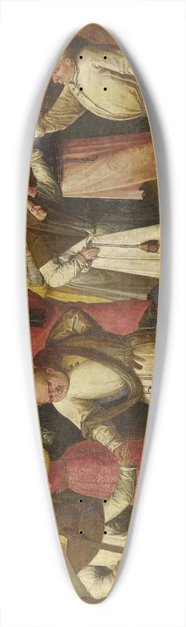 Manner of Hieronymus Bosch - Battle between Carnival and Lent 39.3 inch art pintail longboard deck
