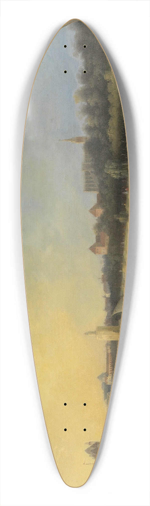 Manuel Barrn - Escena De Sevilla (A View Of Seville) 39.3 inch art pintail longboard deck