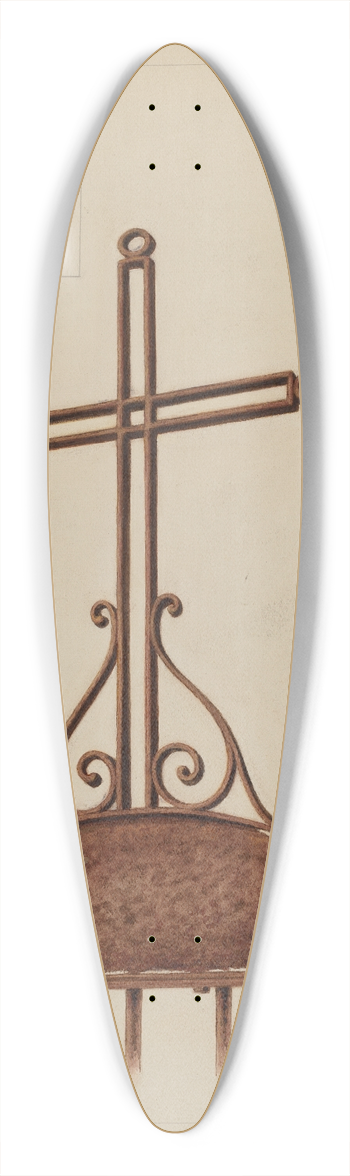 Manuel G. Runyan - Cross 39.3 inch art pintail longboard deck