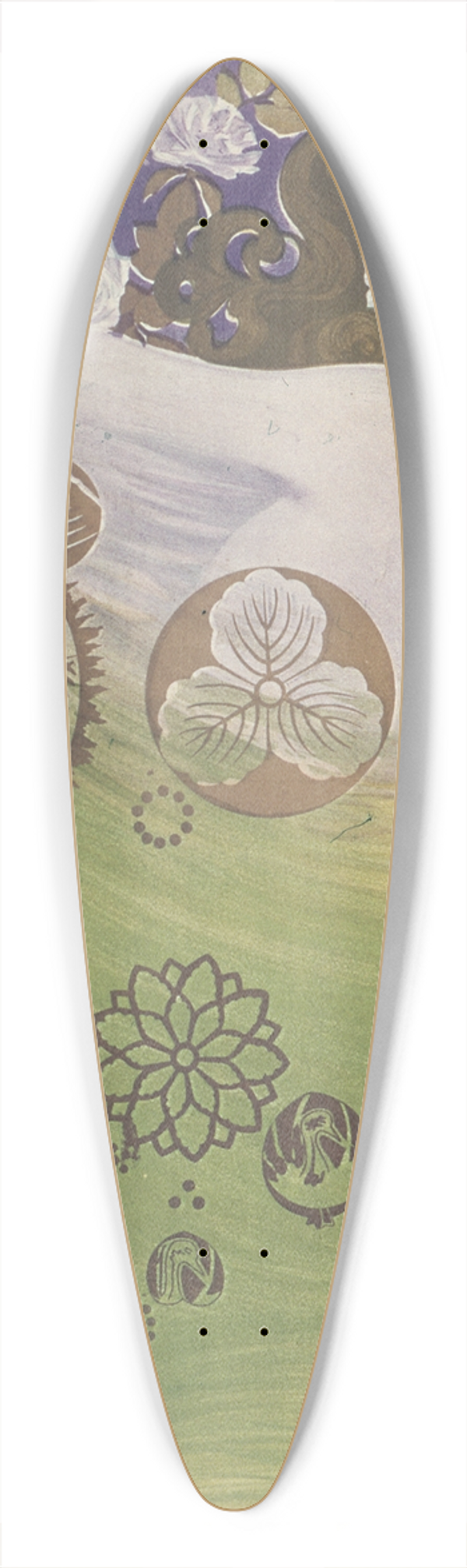 Manuel Orazi - Loie Fuller 39.3 inch art pintail longboard deck