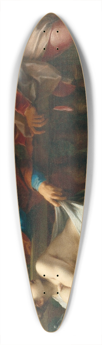 Marcantonio Franceschini - Susanna and the Elders 39.3 inch art pintail longboard deck