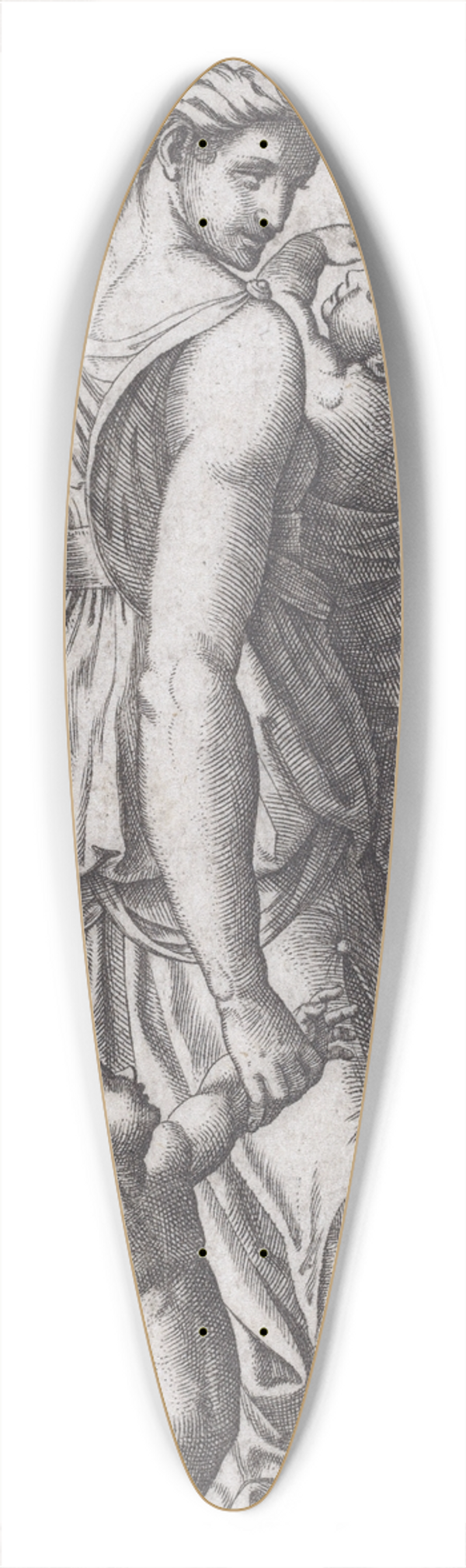 Marcantonio Raimondi - Charity 39.3 inch art pintail longboard deck