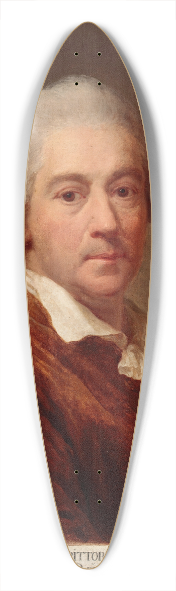 Marcello Bacciarelli - Self-portrait in a tailcoat 39.3 inch art pintail longboard deck